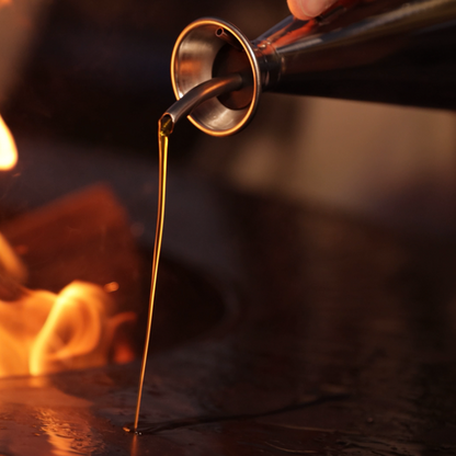 BonFeu, BonBiza XL, Fire Bowl & BBQ Plancha, Open Design, Rusty Brown