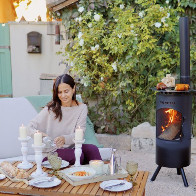 BonFeu, BonTino, Outdoor Fireplace, Black