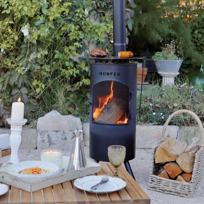 BonFeu, BonTino, Outdoor Fireplace, Black