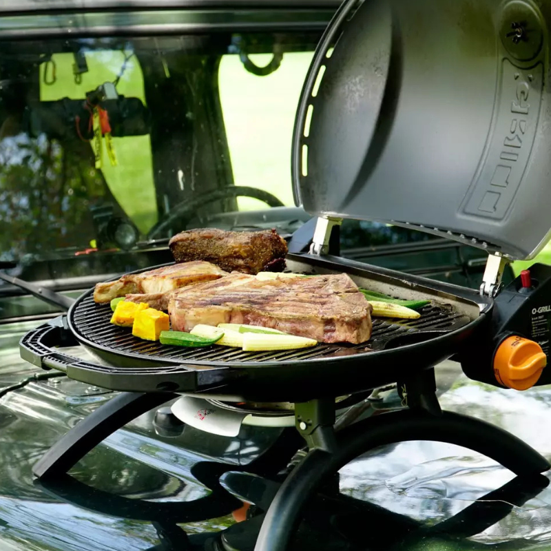 O GRILL 500 Cream Portable Gas BBQ | Compact Outdoor Grill