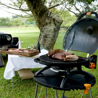 O GRILL 900 Portable Gas BBQ | Family-Sized Outdoor Grill - Orange