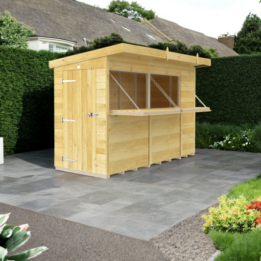 Madagascar 10ft x 6ft Timber Outdoor Bar – Garden Entertaining Hub 