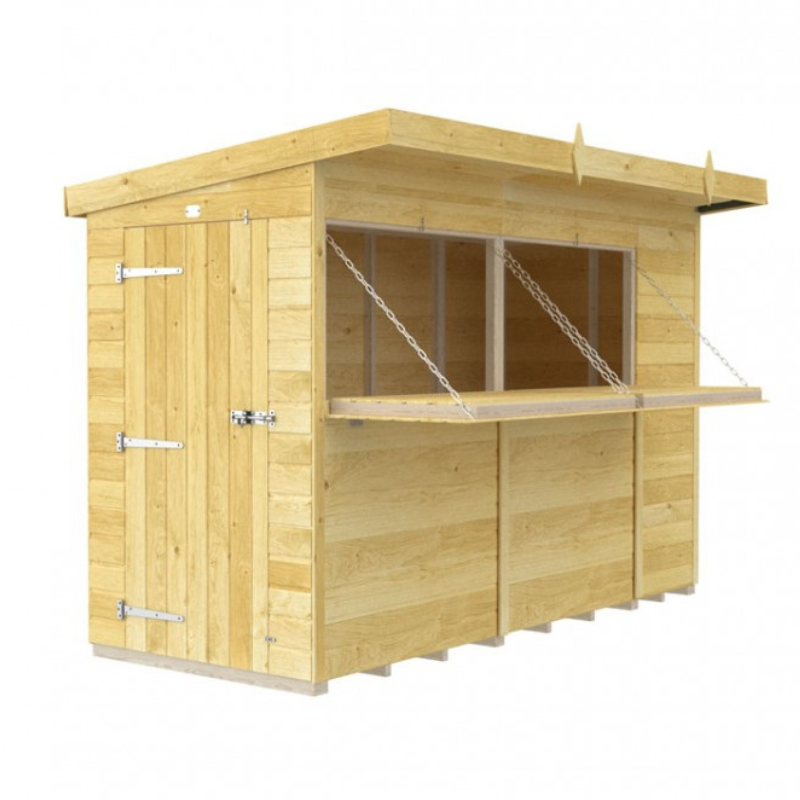 Madagascar 10ft x 6ft Timber Outdoor Bar – Garden Entertaining Hub 