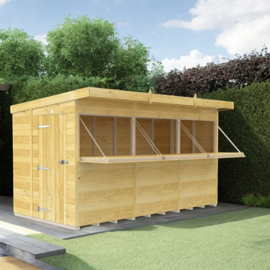 Madagascar 12ft x 6ft Timber Outdoor Bar – Garden Entertaining Hub