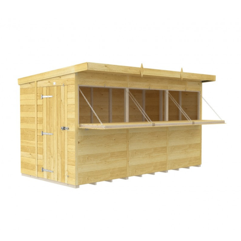 Madagascar 12ft x 6ft Timber Outdoor Bar – Garden Entertaining Hub