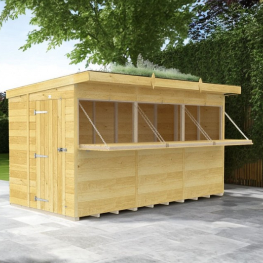 Madagascar 12ft x 8ft Timber Outdoor Bar – Garden Entertaining Hub