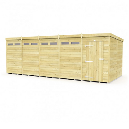 Bond Pent Security Shed, 20ft x 8ft – Durable Tongue & Groove Garden Storage