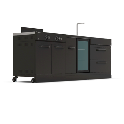 GRLLR Connect Modular Outdoor Kitchen – Stove, Sink, Cooling Unit & Fridge for Ultimate Outdoor Cooking