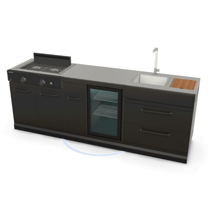 GRLLR Connect Modular Outdoor Kitchen – Stove, Sink, Cooling Unit & Fridge for Ultimate Outdoor Cooking