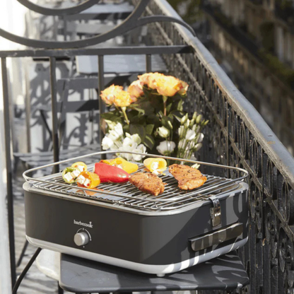 E-Carlo Barbecook Midnight Grey Electric BBQ – Compact Balcony Grill