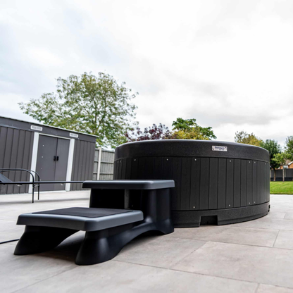 RotoSpa Orbis Round Hot Tub & Ice Bath | 4–5 Person Garden Spa Dark Grey