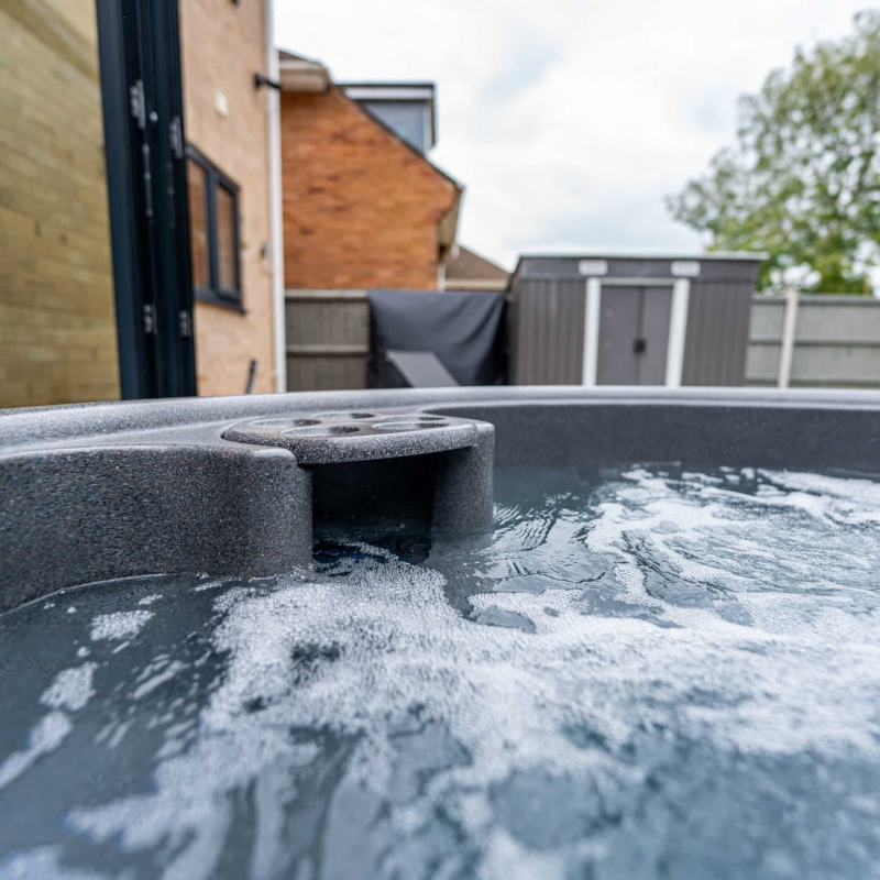 RotoSpa Orbis Round Hot Tub & Ice Bath | 4–5 Person Garden Spa Dark Grey