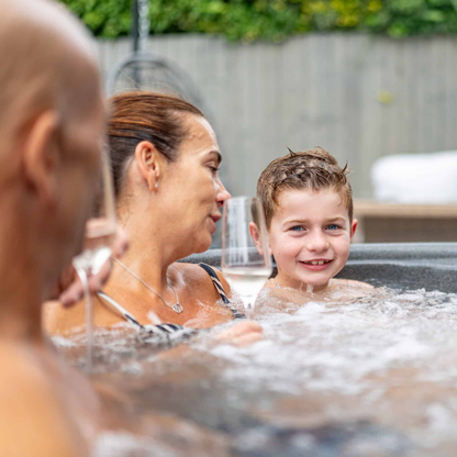 RotoSpa Orbis Round Hot Tub & Ice Bath | 4–5 Person Garden Spa Dark Grey