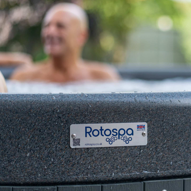 RotoSpa Orbis Round Hot Tub & Ice Bath | 4–5 Person Garden Spa Dark Grey