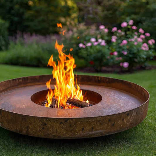 British Made Corten Steel Fire Bowl  Heavy Duty Fire Pit