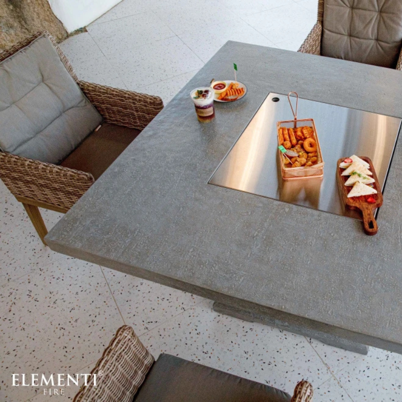 Birmingham Dining Table 45,000 BTU Propane Outdoor Fire Pit