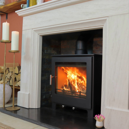 Woodford Lowry 5XL Widescreen Multifuel Stove 5kW DEFRA