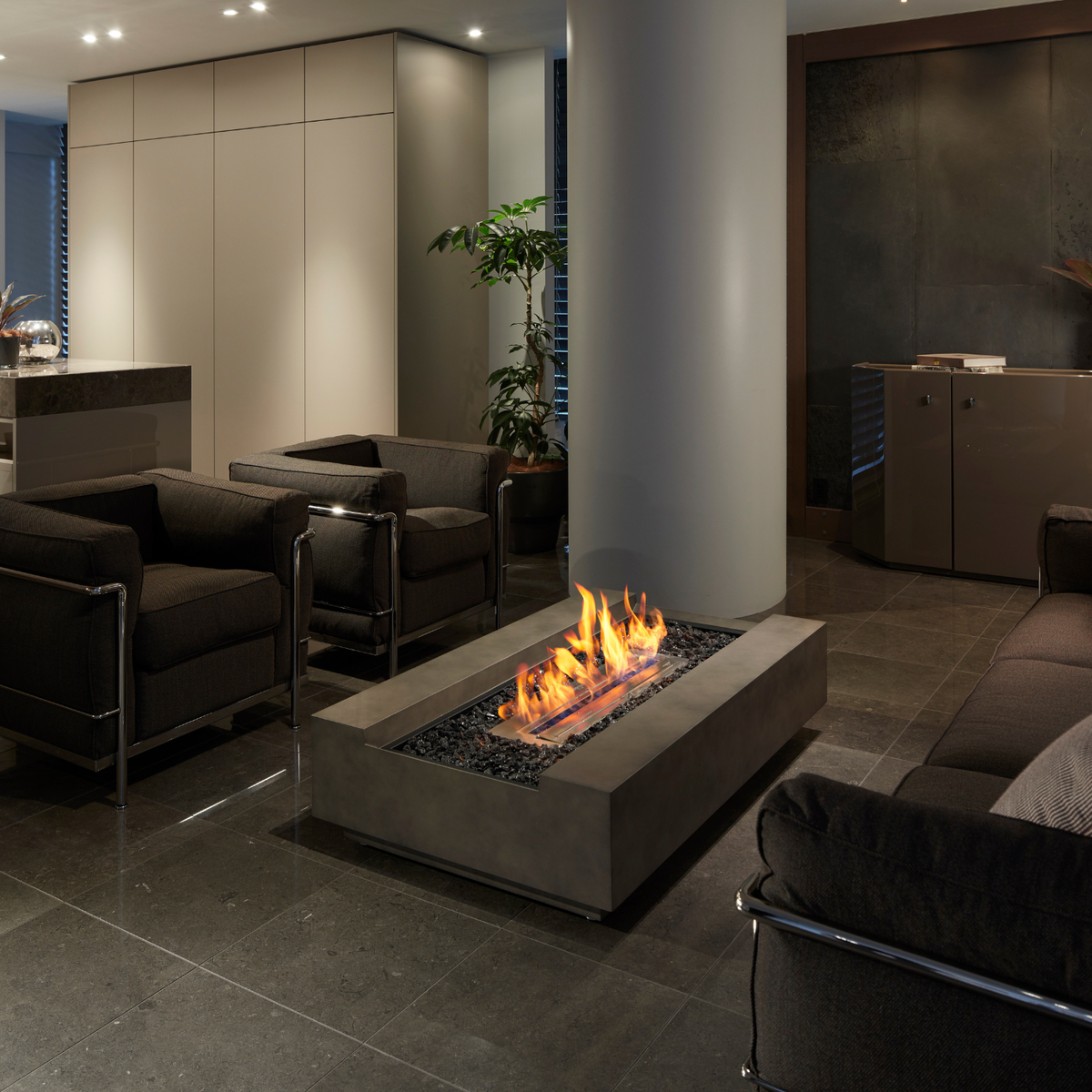 EcoSmart Fire Cosmo 50 Fire Table with Smokeless Bioethanol Flame