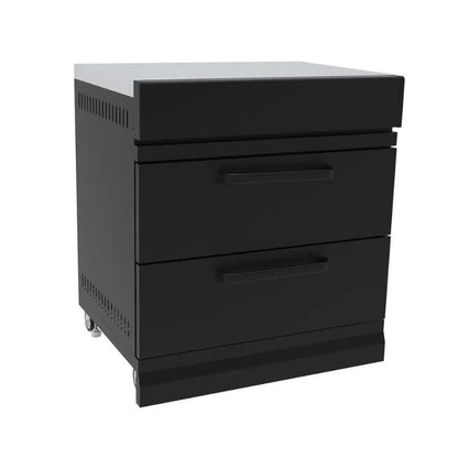 GRLLR Connect Storage Unit | Outdoor Kitchen Drawer Cabinet with Stainless Steel Worktop