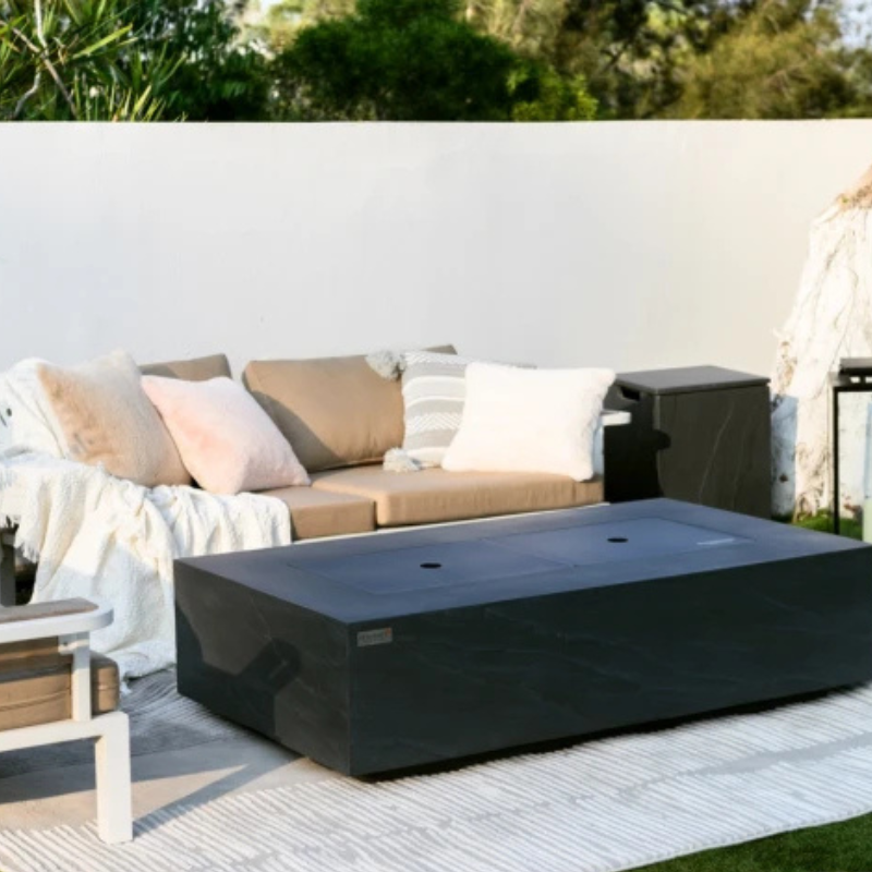 Cape Town Fire Table - Slate Black