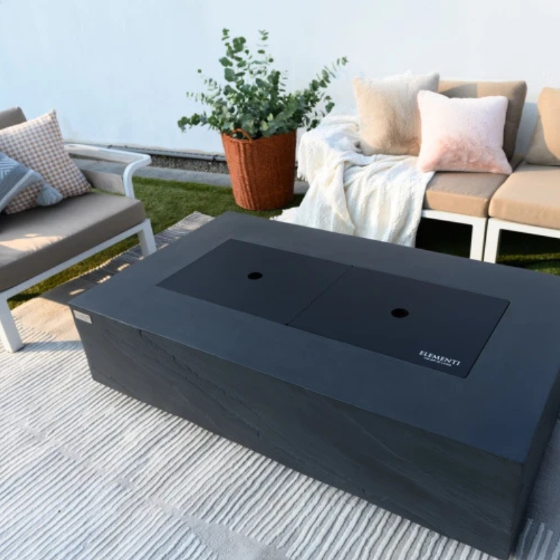 Cape Town Fire Table - Slate Black