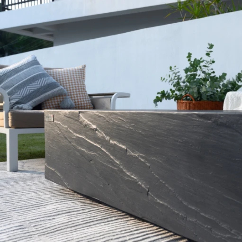 Cape Town Fire Table - Slate Black