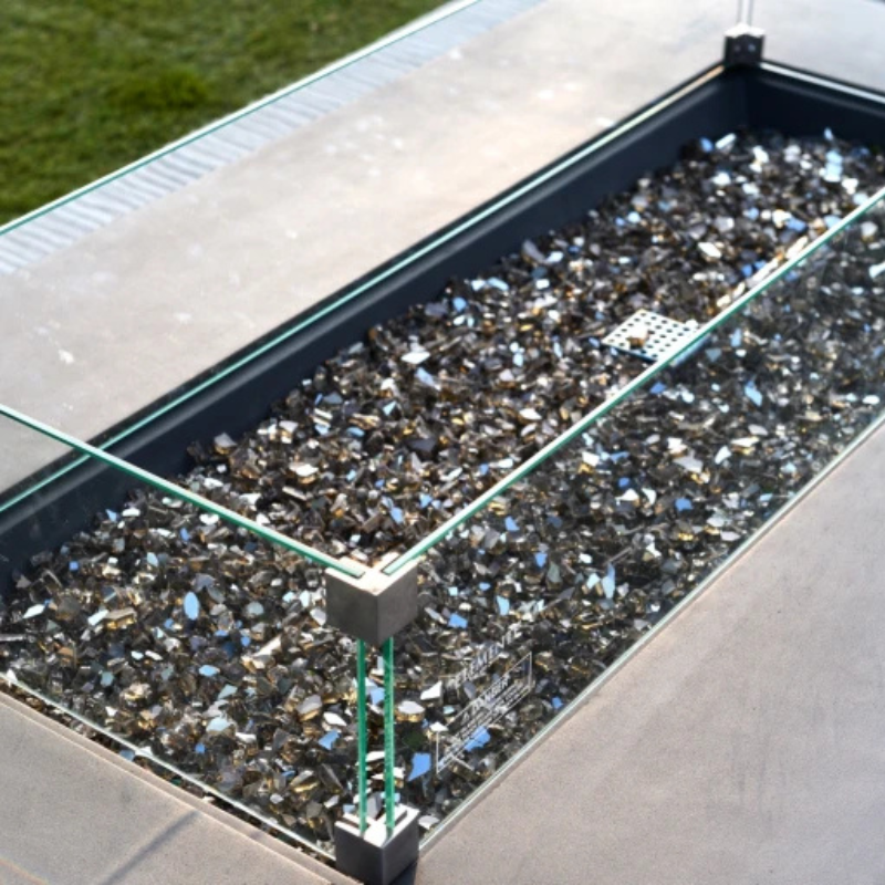 Cape Town Fire Table - Slate Black