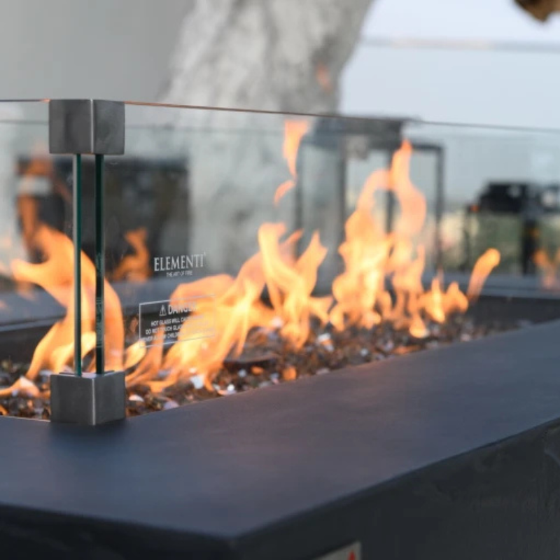 Cape Town Fire Table - Slate Black
