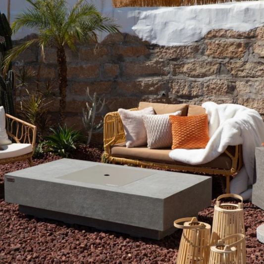 Elementi Plus Monte Carlo Fire Table Light Grey Concrete Outdoor