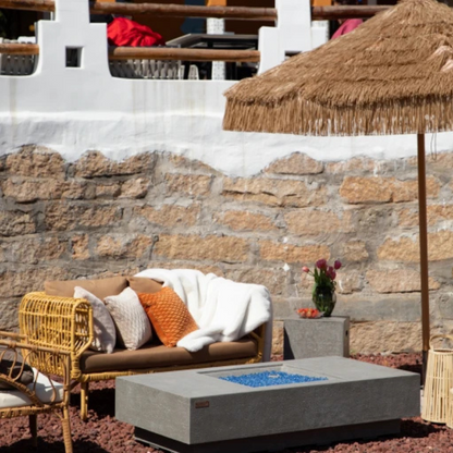 Elementi Plus Monte Carlo Fire Table Light Grey Concrete Outdoor