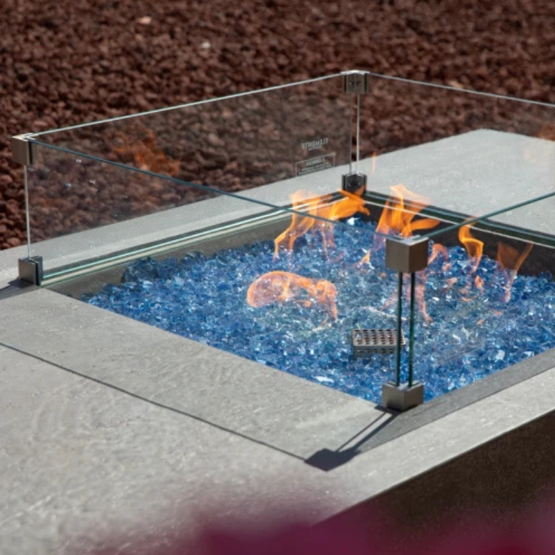 Elementi Plus Monte Carlo Fire Table Light Grey Concrete Outdoor