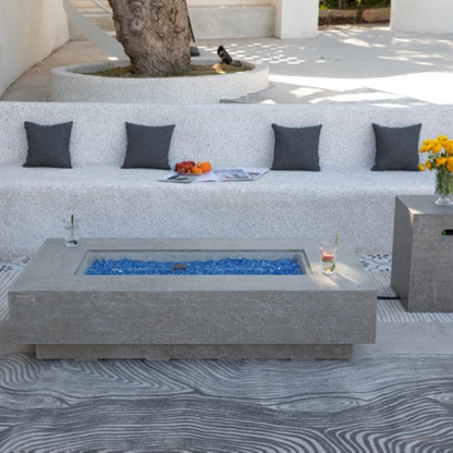 Elementi Plus, Riviera, Fire Table Ligh,t Grey, Concrete Outdoor, Propane / Natural Gas