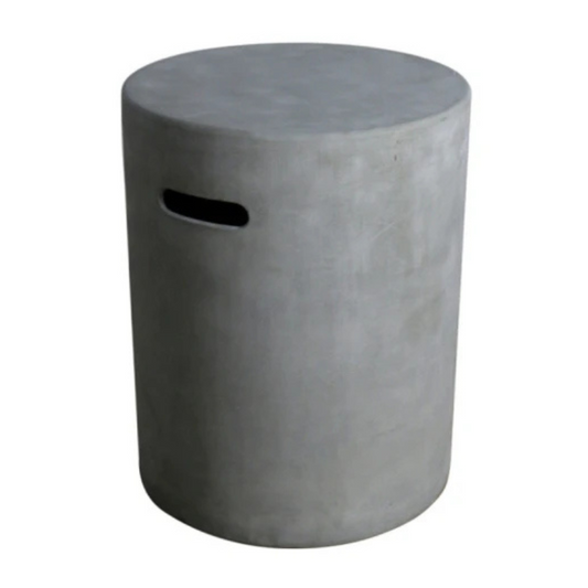 Elementi Plus, Round Tank Cover, Light Grey, GFRC Gas Storage