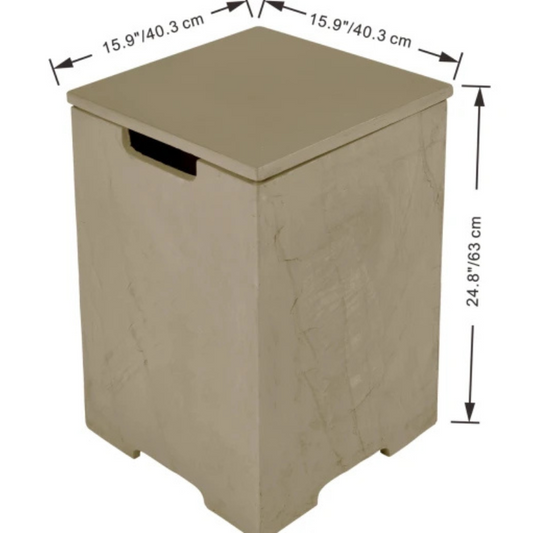 Elementi Plus, Tank Cover, Sunlight Yellow, GFRC Outdoor, Gas Bottle Storage
