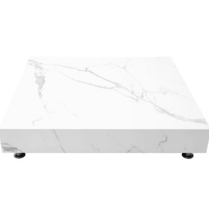 Elementi, Bianco Coffee Table, Square Large, Marble Porcelain Outdoor
