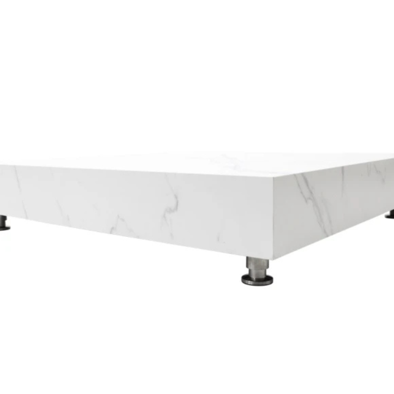 Elementi, Bianco Coffee Table, Square Large, Marble Porcelain Outdoor