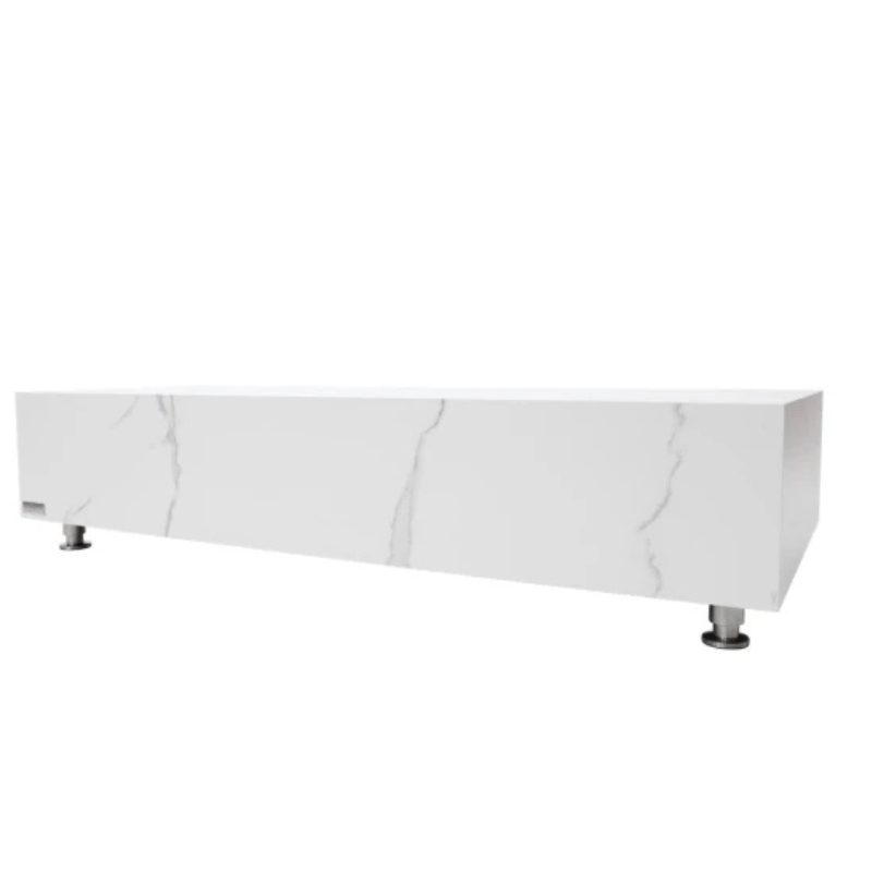 Elementi, Bianco Coffee Table, Rectangle Marble Porcelain Outdoor