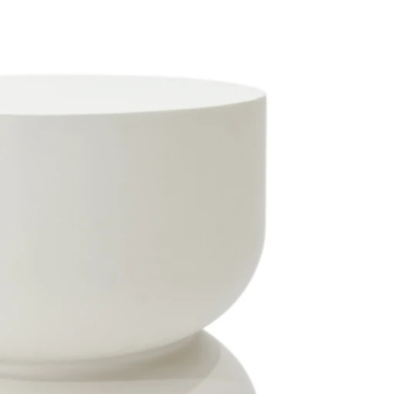 Elementi, Chronos Side Table, Cream White Outdoor