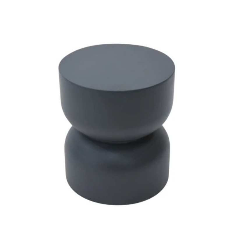 Elementi, Chronos Side Table, Slate Black Outdoor