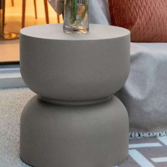 Elementi, Chronos Side Table, Space Grey Outdoor
