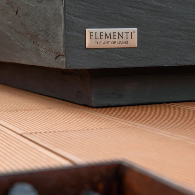 Elementi, Colorado Coffee Table, Square Large, Slate Black Outdoor