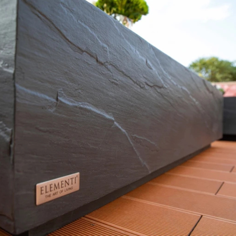 Elementi, Colorado Coffee Table, Square Large, Slate Black Outdoor