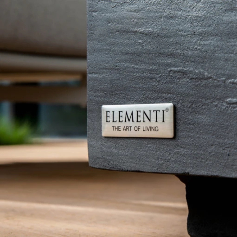 Elementi, Colorado Coffee Table, Square Medium, Slate Black Outdoor/Indoor