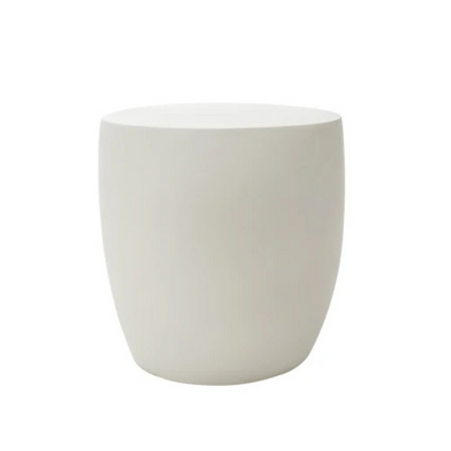 Elementi, Ikaria Cobble Side Table, Cream White Outdoor/Indoor