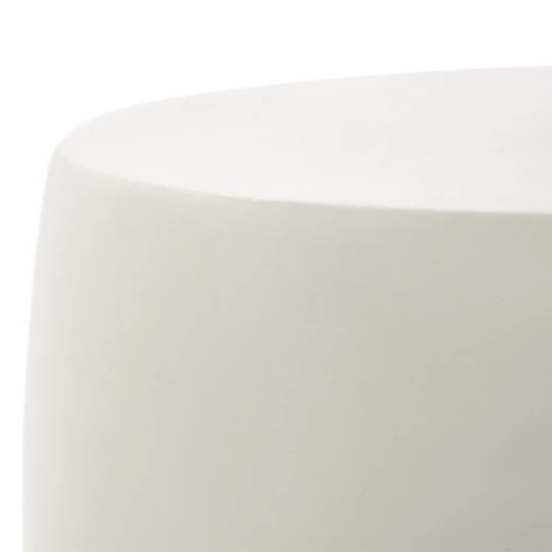 Elementi, Ikaria Cobble Side Table, Cream White Outdoor/Indoor
