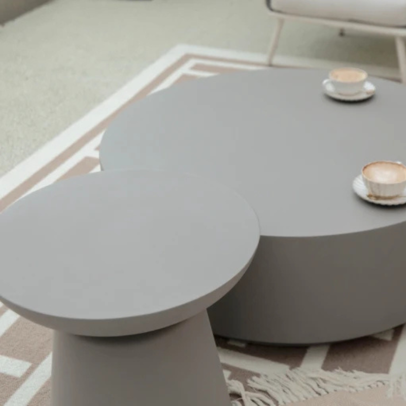 Elementi, Kylix Side Table, Space Grey Outdoor Concrete