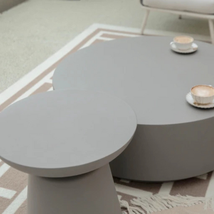 Elementi, Kylix Side Table, Space Grey Outdoor Concrete