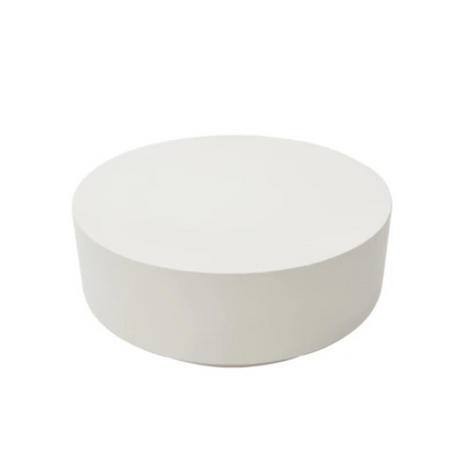 Elementi, Rome Coffee Table, Large Cream, White Indoor/Outdoor Concrete Glass Fibre