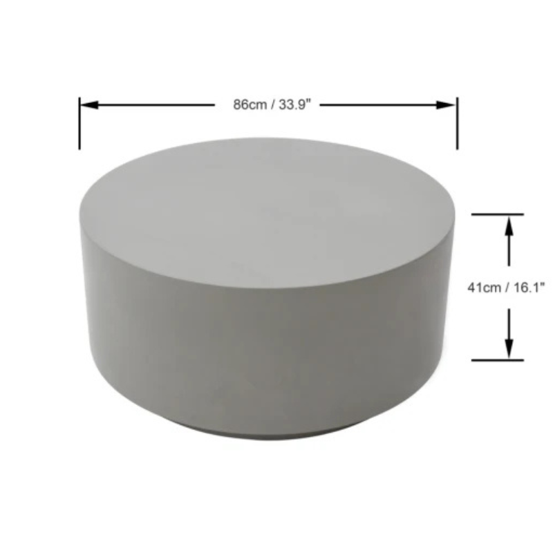 Elementi, Rome Coffee Table, Medium Space Grey, Outdoor Concrete