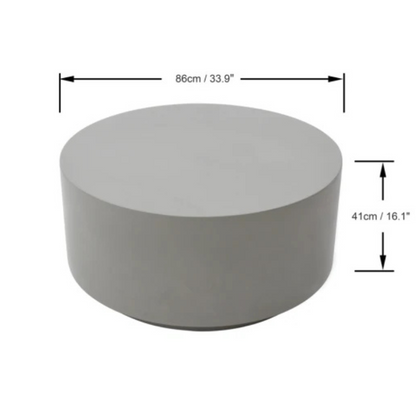 Elementi, Rome Coffee Table, Medium Space Grey, Outdoor Concrete